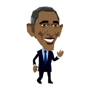 Animated Political Figure Waving PNG image