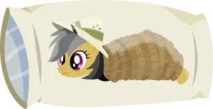 Animated Pony Body Pillow PNG image