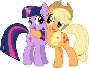 Animated Pony Friends Together PNG image