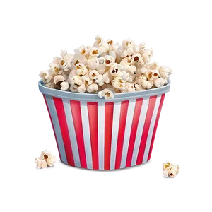 Animated Popcorn Bucket Character PNG 28