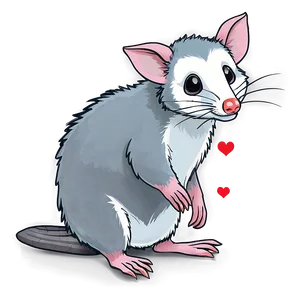 Animated Possum Drawing Png Bkl PNG image