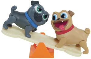 Animated Puppies On Seesaw