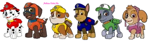 Animated Pupsin Uniforms PNG