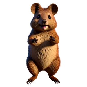 Animated Quokka Character PNG Kwu PNG