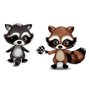 Animated Raccoon Design PNG Gsv