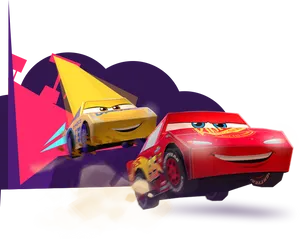 Animated Racing Cars Characters
