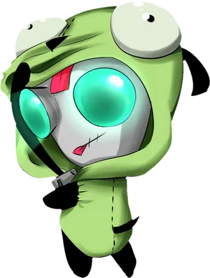 Animated Robot Dog Costume PNG image