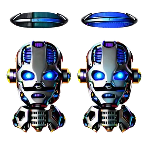 Animated Robot Head PNG Lxt90 PNG