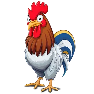 Animated Rooster Character PNG 92