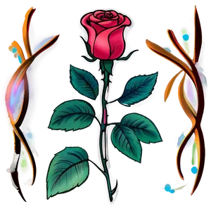 Animated Rose Tattoo Blueprint Png Par PNG image