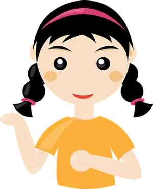 Animated Running Girl Graphic