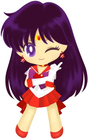 Animated Sailor Character Winking PNG image