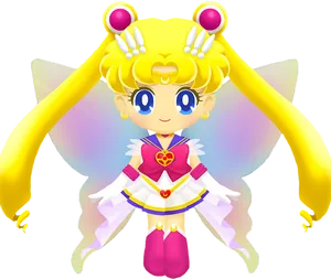 Animated Sailor Moon Character PNG image