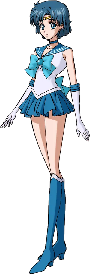 Animated Sailor Scout Character PNG image