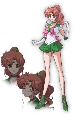Animated Sailor Senshi Character PNG image