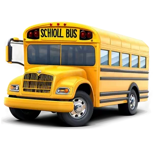 Animated School Bus Characters Png Rsy41 PNG image