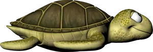 Animated Sea Turtle Graphic PNG image