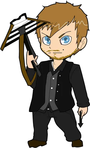 Animated Secret Agentwith Slingshot