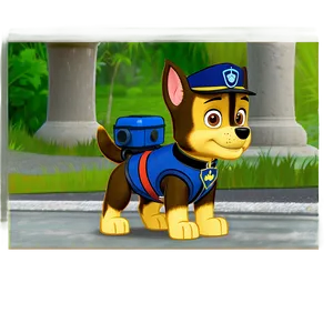 Animated Series Chase Paw Patrol Png 05252024 PNG image