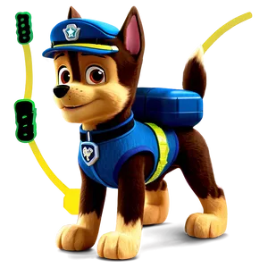 Animated Series Chase Paw Patrol Png 05252024 PNG image