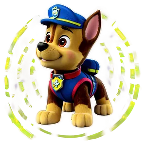 Animated Series Chase Paw Patrol Png Nfp84 PNG image