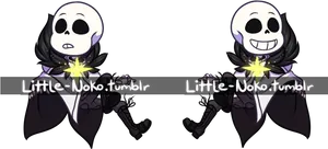 Animated_ Skeleton_ Character_ Twins PNG