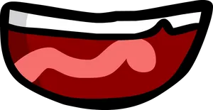 Animated Smiling Mouth Graphic PNG