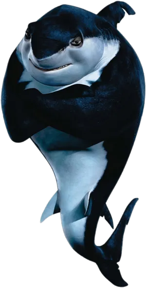 Animated Smiling Shark Crossed Arms PNG image