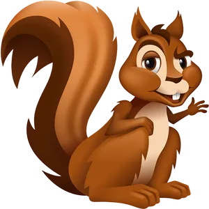 Animated Smiling Squirrel