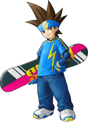 Animated Snowboarder Character