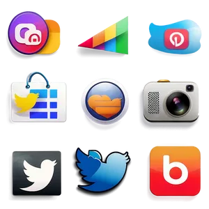 Animated Social Media Icons PNG Klo