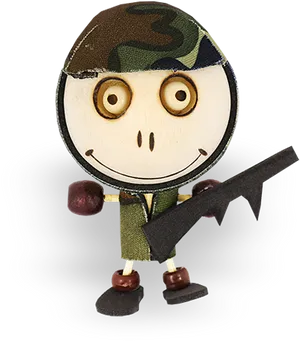 Animated Soldier Salute Figure PNG image