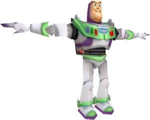 Animated Space Ranger Toy Character