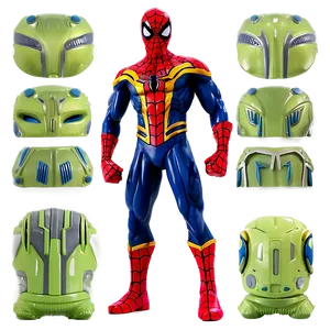 Animated Spider Man Figures Png 06132024 PNG image