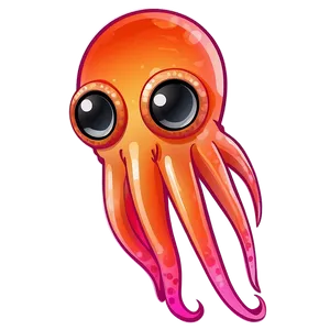 Animated Squid Graphic PNG 70