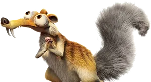 Animated Squirrel Character PNG image