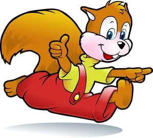 Animated Squirrel Thumbs Up