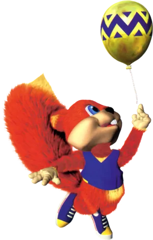 Animated Squirrelwith Balloon