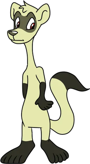Animated Standing Ferret PNG