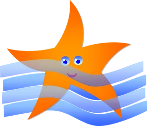 Animated Starfish Beach Theme PNG image