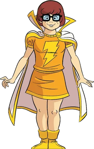 Animated Superheroine Costume PNG image