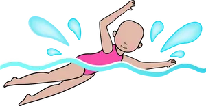 Animated Swimmer In Action.png PNG