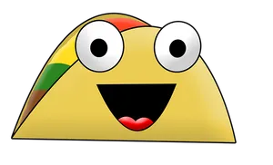 Animated Taco Character Smiling PNG image