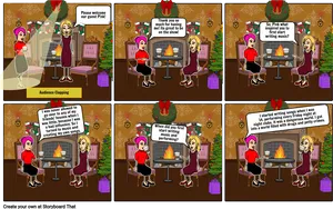 Animated Talk Show Interview Scene PNG image