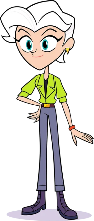 Animated Teen Character Standing PNG image
