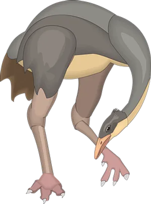 Animated_ Terror_ Bird_ Illustration