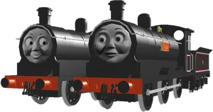 Animated Train Characters Thomas Friends PNG image