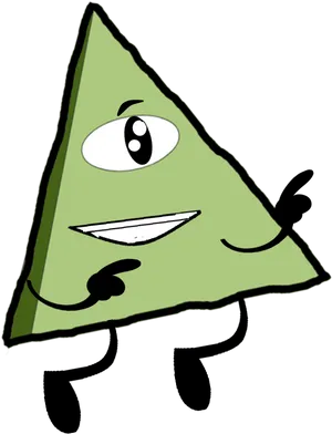 Animated Triangle Character PNG
