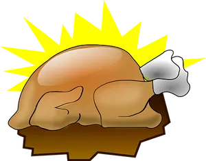 Animated Turkeywith Sunburst Effect