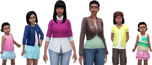 Animated Twin Families Progression PNG image